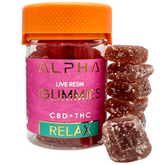 Relax Blackberry Acai  10:1 2000mg CBD + Delta 9 THC Gummies 20 Count